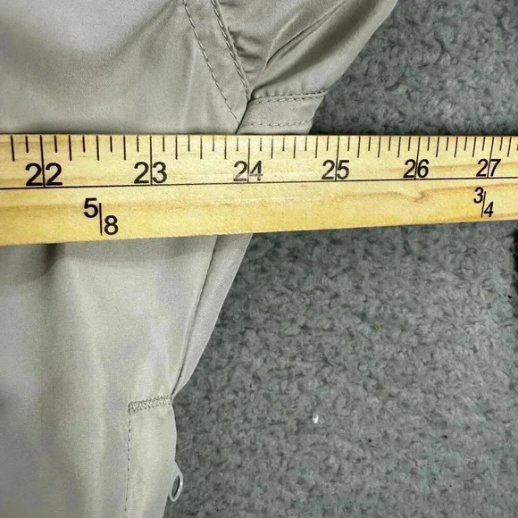 Columbia‎ Jacket Mens medium beige Windbreaker V Neck Pullover Packable gorpcore - Picture 8 of 11